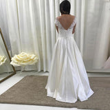 Wish New Wedding Lace Collar A-Shaped Temperament Thin Evening Dress HZ0517