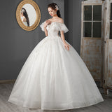 Wedding Dress 2025 New Bridal Brae Elegant Tug-Tail Thin Simple Generous Wedding Yarn Series Light Wedding Dress HZ0517