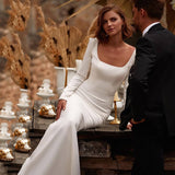 Wedding Dress 2026 New Show Fish Tail Long Sleeve Big-Sleeved Big-Sleeved Trend Wedding Dress HZ0517