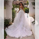 New White Slings Tail Bridal Heavy Industry Main Wedding Dress Dress With Back-To-Back HZ0517