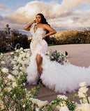 New Tectaic One-Shoulder Wedding Dress Slim Fish Tail Skinny Wedding Dress Dress Dress Dress HZ0517