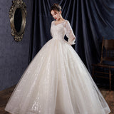 Main Wedding Dress Woman 2026 New Bride Pregnant Woman Covered With Pregnant Belly Large-Size Long-Sleeved Dreamy Line G32 HZ0517