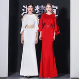 Evening Dress 2026 New Light Luxury Thin Dress Famous High-End Host Dress Female Elegant High-End Atmosphere HZ0517