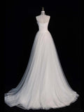 Light Main Wedding Dress 2026 New Bridal Sling French Sling Summer Large Dress Simple Long Tail HZ0517