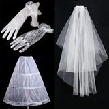 Bride Wedding Three-Piece Set 2026 New Korean Wedding Dress Brae White Wedding Accessories HZ0517