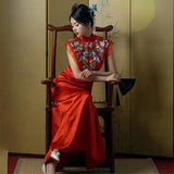 A Toasting Bride 2026 New Niche Engagement Dress Dress Can Wear Red Cheongsam Wedding Dress Women Every Day HZ0517