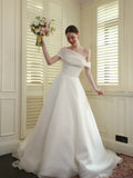 French Uniform Dress Bride 2026 New High-Quality Shoulder Escium Yarn Density Large Tail Main Wedding Dress HZ0517