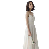 French Travel Photo Wedding Wedding Beach Dress Elegant Back Sexy Sling Skirt Banquet Dress HZ0517