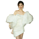 French Light Wedding Dress 2026 New Bridal Certificate Engagement Small Man With A Short Yarn Dress Dress HZ0517