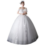 Light Wedding Bride 2025 New Sentair Dress Dream Super Fairy Temperament French Word Shoulder Summer Simple Atmosphere HZ0517