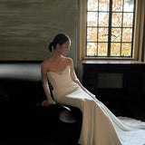 Wedding Welcome Yarn Bride Wedding Bra Light Wedding Dress Lint Fishtail Dress High Sense Of Out Yarn Thinness Of The Yarn HZ0517