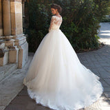 Korean Version Of The Thin Court Wedding Dress 2026 Spring New Round Lace Travel Wedding Dress HZ0517