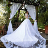 2026 New Wedding Dress Bride Wedding Simple Temperament Long-Sleeved Wedding Spring HZ0517