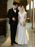 French At Large Princess Light Wedding Dress Go Out Light Luxury Niche Set Of Noodles Hanging Neck Simple License Dress Small HZ0517