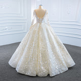 Wedding Dress 2026 New Bridal Super Fairy Dream Out Of The Long Sleeves Of The Fluffy Skirt Travel Photo Photo Wedding Dress HZ0517