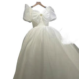 Light Wedding Dress 2026 New Bride Wedding Long French Mori Senior Sense Small In The Escape Princess Light Dress HZ0517