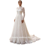 French Lace Wedding Dress 2026 New Bridal Atmosphere Simple High-End Long-Sleeved Summer To Go Out To Welcome The Yarn Small Tail HZ0517