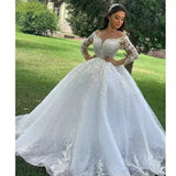 2026 New Wedding Dress Show Slim Long-Sleeved Fairy Trend Travel Wedding Dress HZ0517