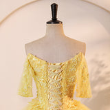 New Bridal Wedding Lace Mesh Tau Horn Ponn Dress Tied With High-End Wedding Dress HZ0517
