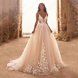 Main Wedding Dress 2026 Spring New Sexy V-Necked Back-Up-Dressed Lace Dress Elegant Banquet Girl HZ0517