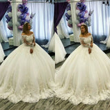 Star Of The Same 2026 New Women's Lace Long-Sleeved Long-Sleeved Wedding Dress HZ0517