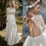 Wedding Bohemian Retro Style Dress Sexy Lace-Back Chiffon Dress HZ0517