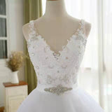 Main Wedding Dress 2026 Spring New Sleeveless Large Drag Plain Bridal Wedding Dress HZ0517