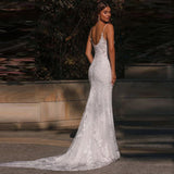 2026 New Luxury Vintage Lace Travel Outdoor Light Wedding Dress Fish Tail Bride Married Out Of The Yarn Welcome HZ0517