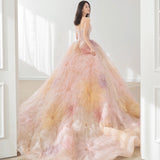 Wedding Dress 2026 New Flower Tug-Tail Bride Wedding Performance Art Examination Breast High-End Light Luxury Travel Dress Dress Dress Dress Dress HZ0517