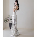 Evening Dress Woman 2026 New High-End Small-Sense Small-In-Skinny Fishtail Engagement Host Wedding Toast HZ0517