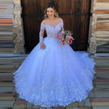 2026 New Women's Evening Dress Dress Long-Sleeved Solid Color Perspective Lace Bridal Wedding Dress HZ0517