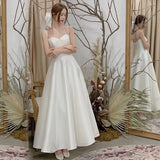 Slinged Dingy Light Wedding Dress 2025 New Summer Travel Shooting Simple Yarn Bride Wedding Welcome Dress Daily HZ0517