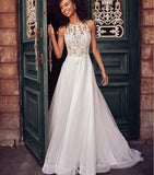 Lace Sleeveless Hanging Neck Wedding Dress Dress 2026 New Women's Fashion Simple Atmospheric Wedding Dress HZ0517