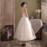 White Mesh Simple 2026 New V Famous Party Party Wedding Dress Wedding Dress Girl Fairy HZ0517