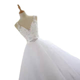 Main Wedding Dress 2026 Spring New Sleeveless Large Drag Plain Bridal Wedding Dress HZ0517