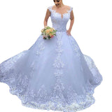 Wedding Dress New Deep V Ponpable Skirt Temperament Fashion Showback Travel Shooting Film Banquet Wedding Large Code HZ0517