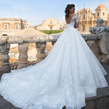 Wedding Bride 2026 New Big Tail Vintage Vintage Vintage V-Neck Long Sleeve Dress HZ0517