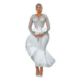 Heavy Industry Nail Pearlfishtail Wedding Dress Size Bridal Ceremony Main Yarn HZ0517