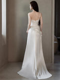 Scenic Light Wedding Dress Super Xiansen Small Tailed Bride Simple French Engagement Temperament Go Out To Welcome Dress Summer HZ0517
