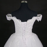 Main Wedding Dress 2026 New Lace Shoulder Wedding Dress V Collar Bridal Dress Wedding Dress HZ0517