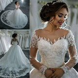 One-Word Shoulder Lace Dress 2025 New Mid-Rise Long-Necked White Adult Wedding Dress HZ0517