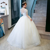 One-Word Shoulder Wedding Dress 2025 New Bridal Main Yarn French Style Court Princess Wind Out Of The Yarn Small Summer HZ0517