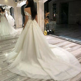One-Word Shoulder Lace Wedding Dress Wedding Dress French Court Style Wedding Dress 2026 New White Thin Wedding Dress HZ0517