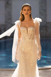 Wedding Dress 2026 New Word Shoulder Wedding Dress Skirts Disassembled Lace Tail Wedding Dress HZ0517