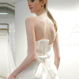 Korean-Style New Simple Bosoming Densate Face Thin Wedding Dress Princess A Qidi Sen Family Travel Wedding Dress HZ0517