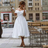 Wish New Dingy Wedding Dress Elegant Simple Shoulder Dress Woman HZ0517