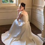French-Style Fasci Bridal Bridal Engagement Welcome Dress Temperament Luxury Birthday Certificate White Dress HZ0517