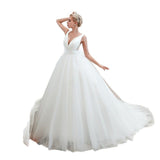 New Wedding Dress 2026 Shoulder Thin And Vertinous Simple Princess Super Fairyen Pimping Skirt Small Drag-Tail Net Red Wedding Dress HZ0517