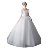 Light Wedding Dress 2025 New Bridal Temperament Of The Word French Super Fairy Dream Thin Pregnant Woman High-Waist Wedding Dress HZ0517