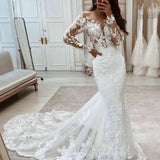 Fishtail Wedding Dress 2026 New Sexy Lace Temperament Apparent Thin Back Fashion Linen Travel Photography Light Wedding Dress HZ0517
